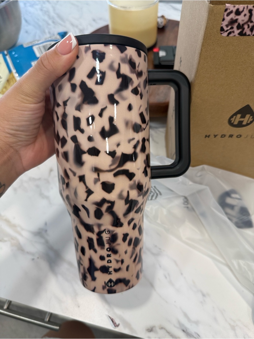 HydroJug Blonde tortoise 32oz